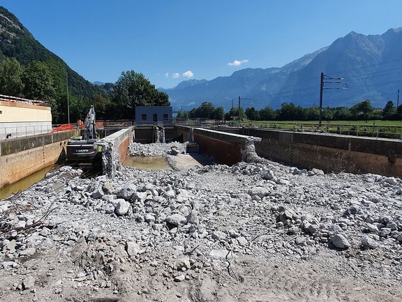 28.07.2022 Abbruch Vorklärbecken