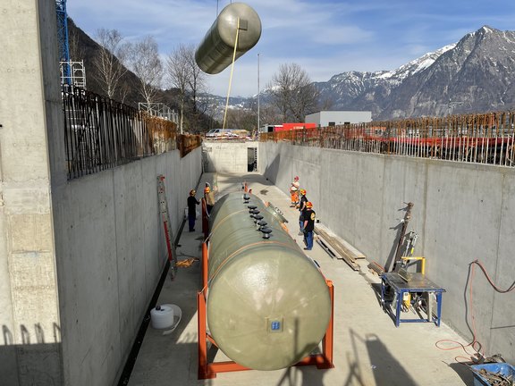 26.03.2021 Versetzen Fällmitteltanks