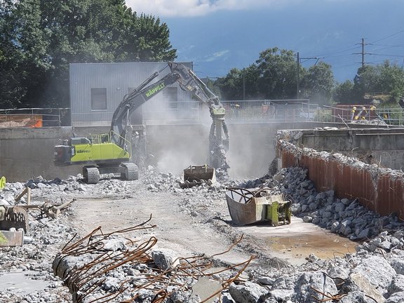 08.08.2022 Abbruch Vorklärbecken