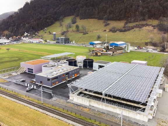 02.02.2024 Kläranlage mit Solarfaltdach