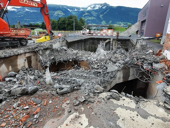 01.07.2022 Abbruch Rechengebäude und Hebewerk